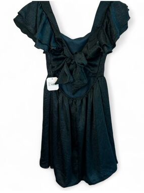 Altar’d State NWT Dark Green Dress with Bow Size Small $82